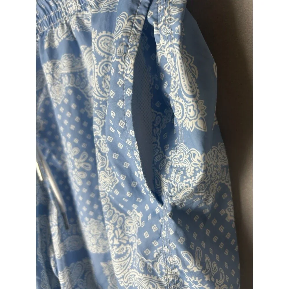 Slate & Stone Blue Paisley Swim Trunks | Resort Beach Shorts‎ | Size L